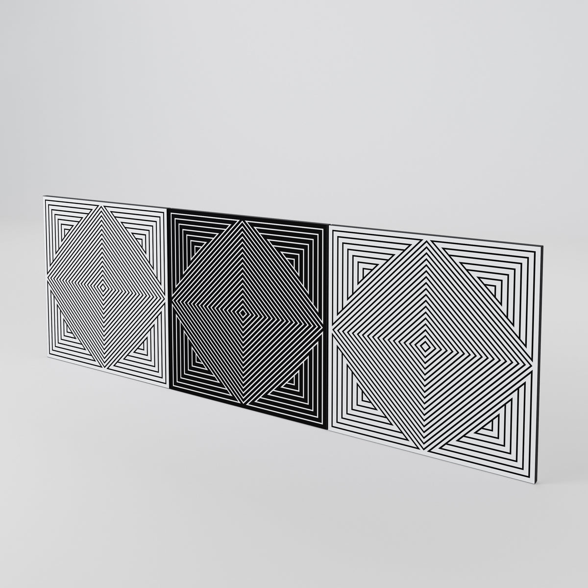 POLYGON ILLUSION Sada 3 ks dvířek ke komodě