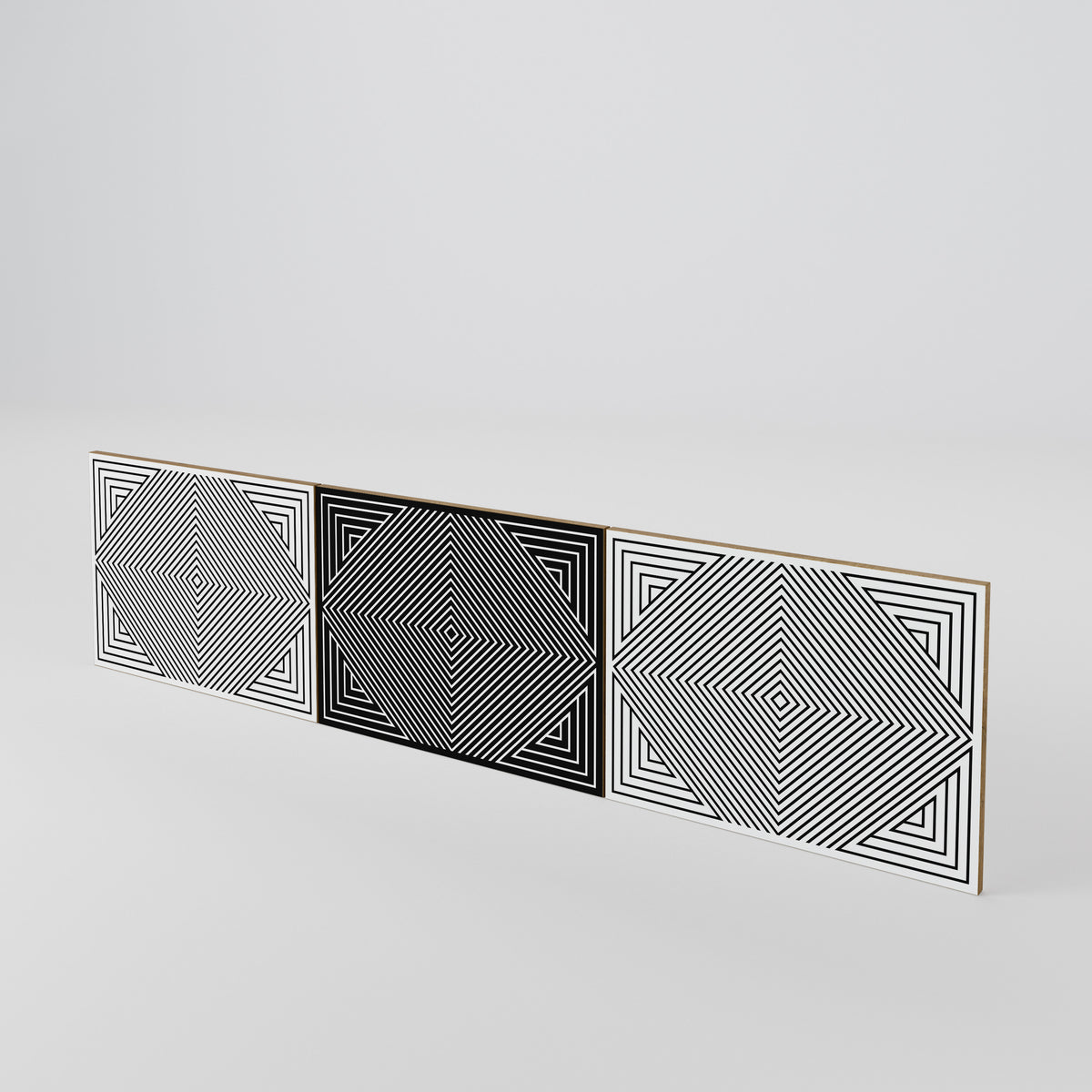 POLYGON ILLUSION Sada 3 ks dvířek k TV stolku