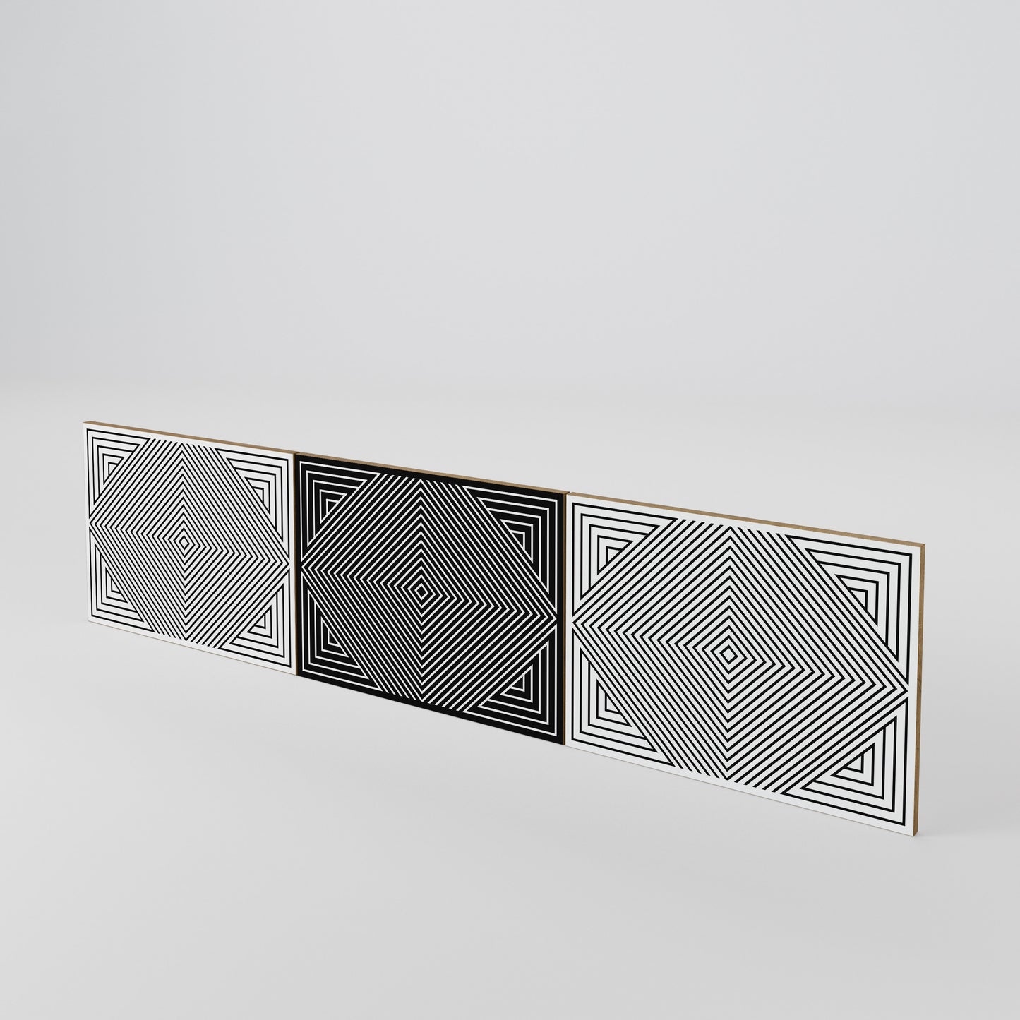 POLYGON ILLUSION Sada 3 ks dvířek k TV stolku