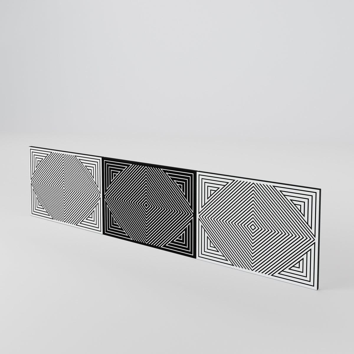 POLYGON ILLUSION Sada 3 ks dvířek k TV stolku