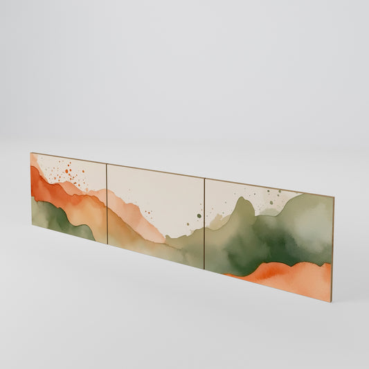 WATERCOLOUR PEAKS Sada 3 ks dvířek k TV stolku