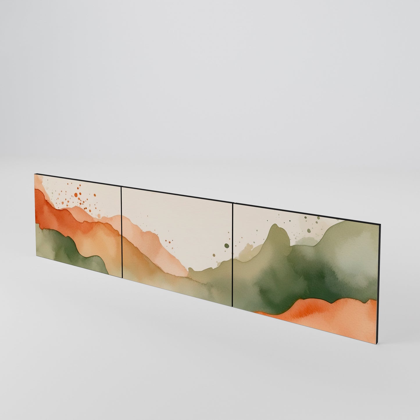 WATERCOLOUR PEAKS Sada 3 ks dvířek k TV stolku