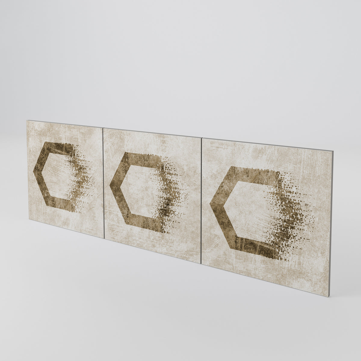 HEXAGONAL SHAPES Sada 3 ks dvířek ke komodě