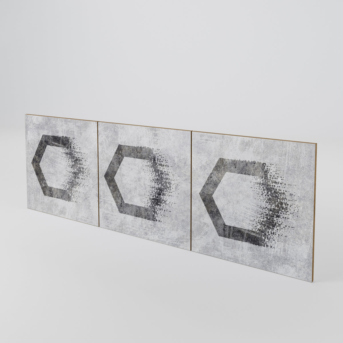 HEXAGONAL FIGURES Sada 3 ks dvířek ke komodě