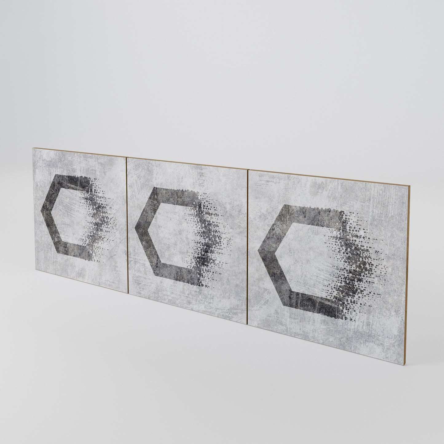 HEXAGONAL FIGURES Sada 3 ks dvířek ke komodě