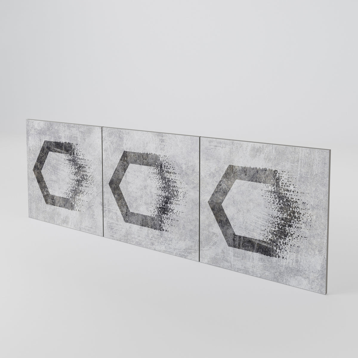HEXAGONAL FIGURES Sada 3 ks dvířek ke komodě
