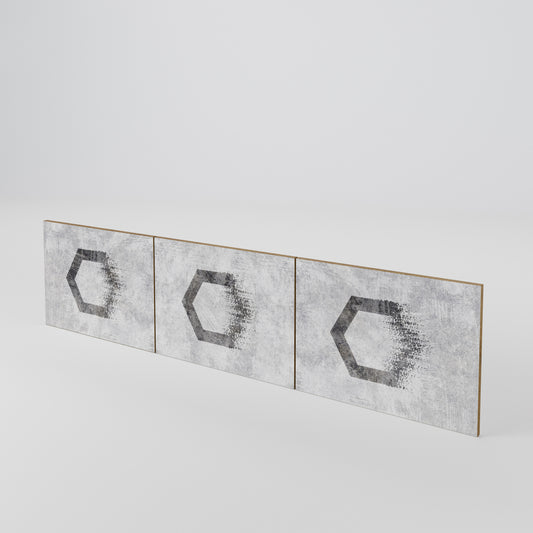 HEXAGONAL FIGURES Sada 3 ks dvířek k TV stolku