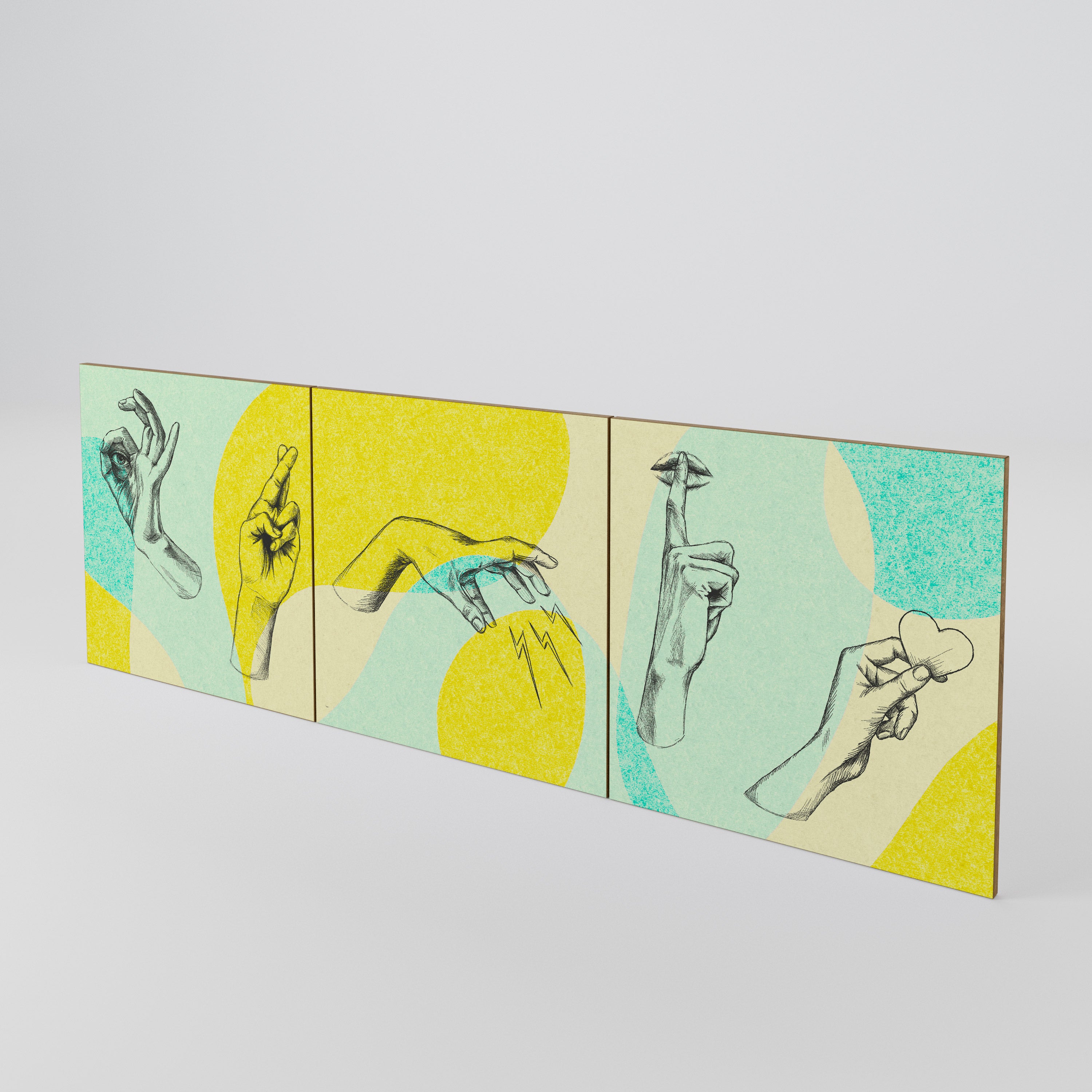 BODY LANGUAGE 3-Piece Sideboard Door Set