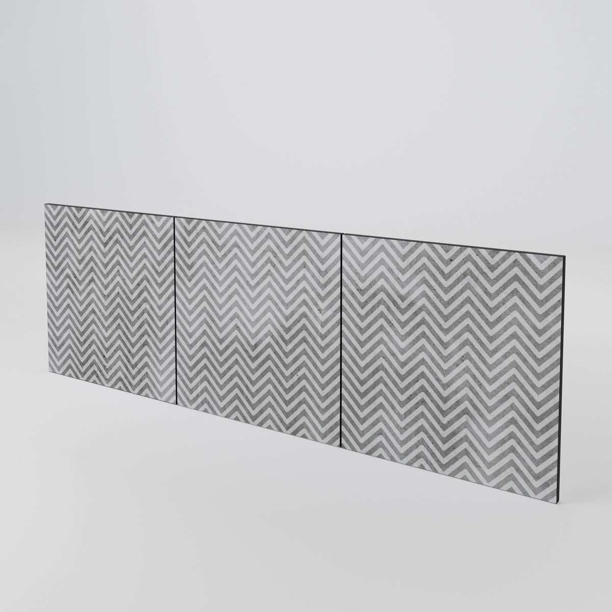 CONCRETE ZIG ZAG Sada 3 ks dvířek ke komodě