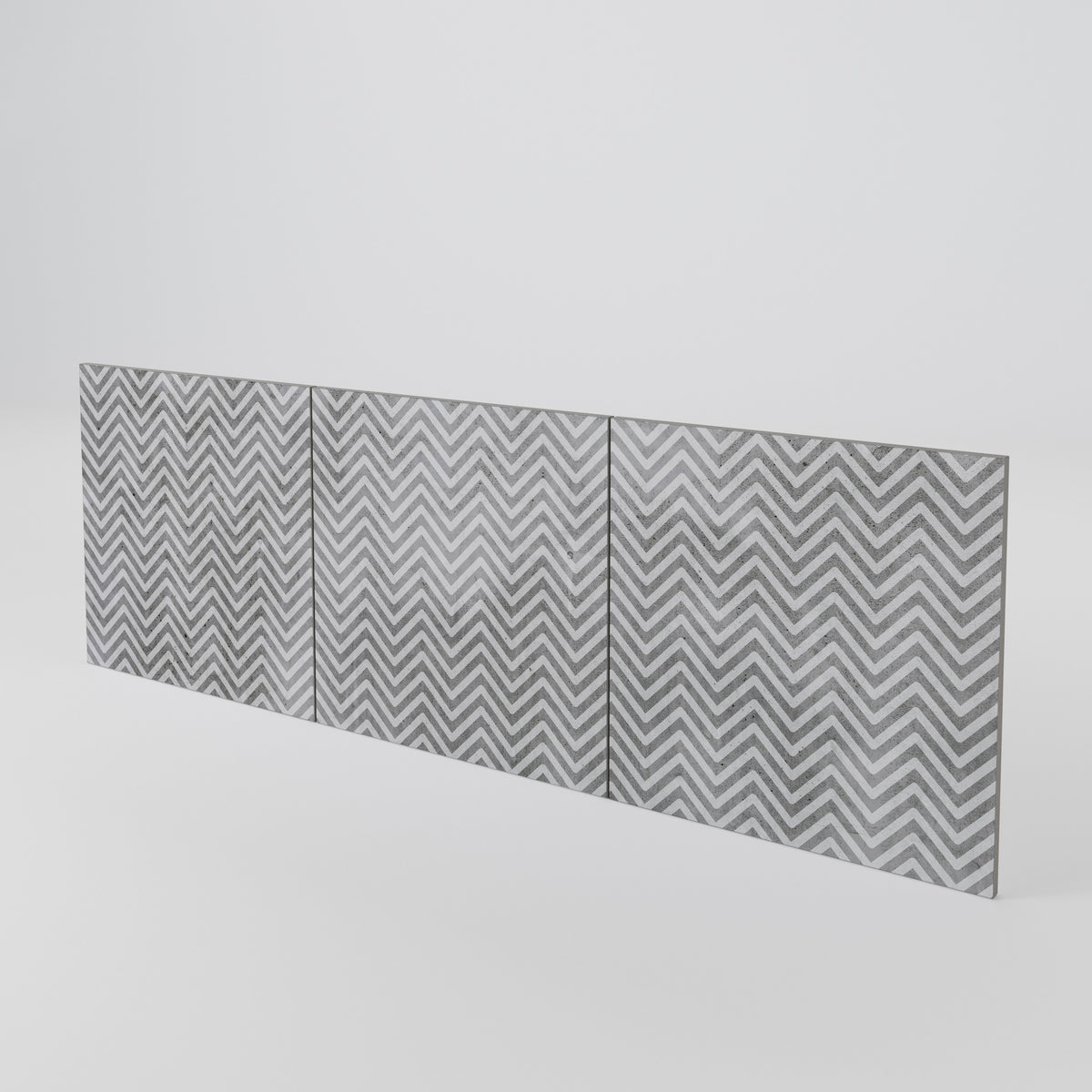 CONCRETE ZIG ZAG Sada 3 ks dvířek ke komodě