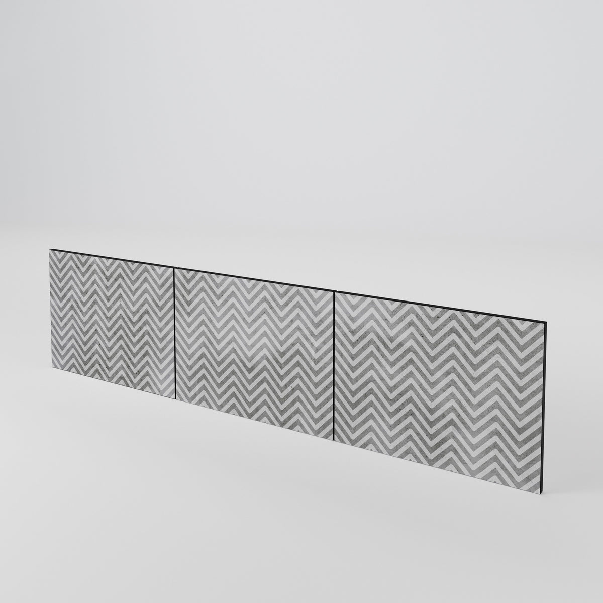 CONCRETE ZIG ZAG Sada 3 ks dvířek k TV stolku