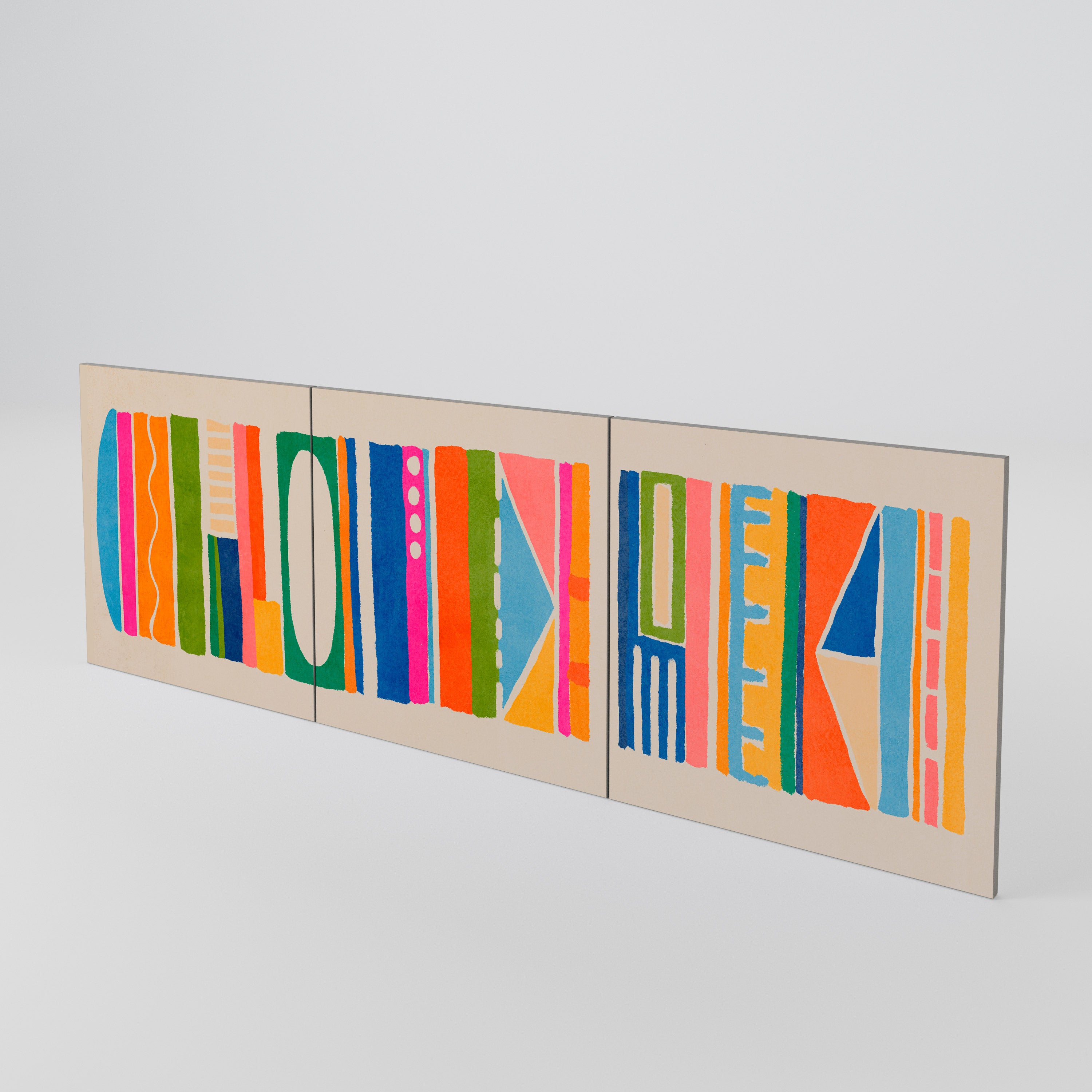 GEOMETRIC SHINE 3-Piece Sideboard Door Set