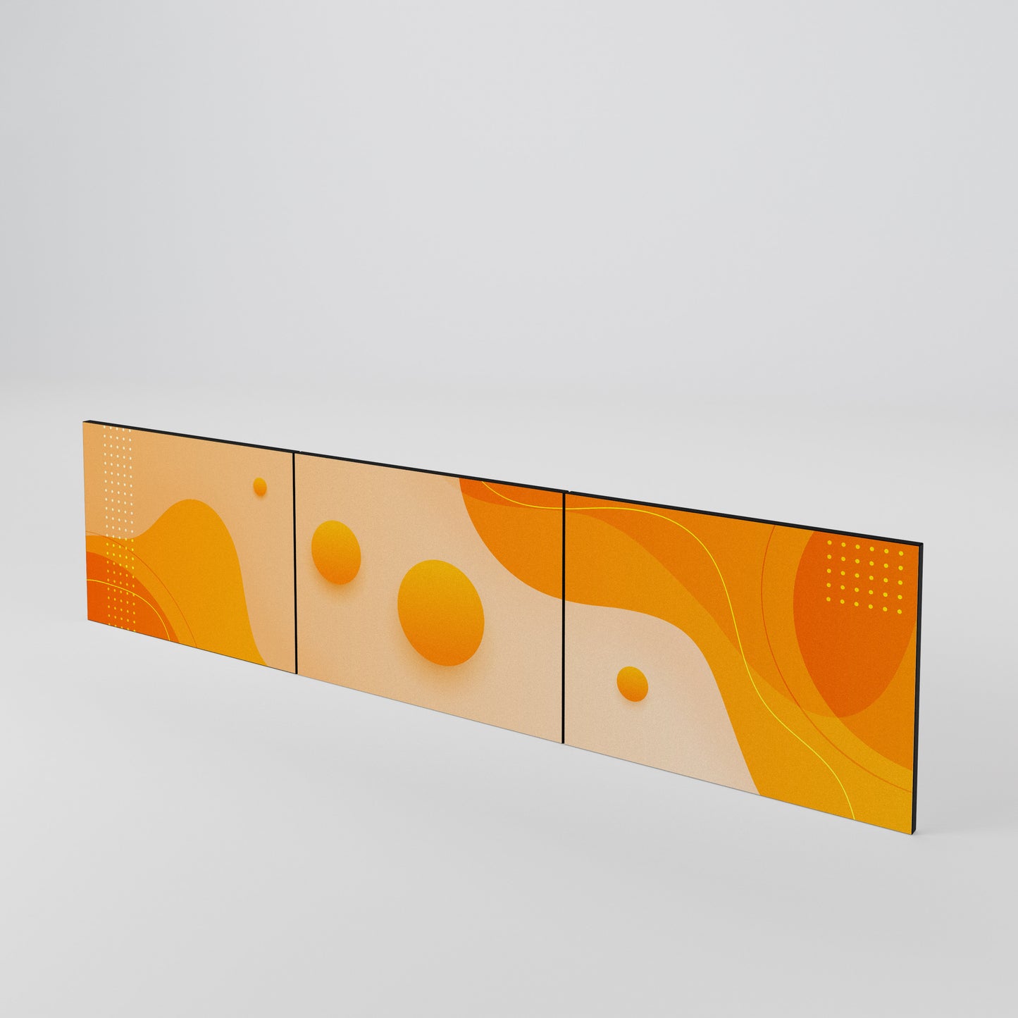 ORANGE ARRANGEMENT Sada 3 ks dvířek k TV stolku