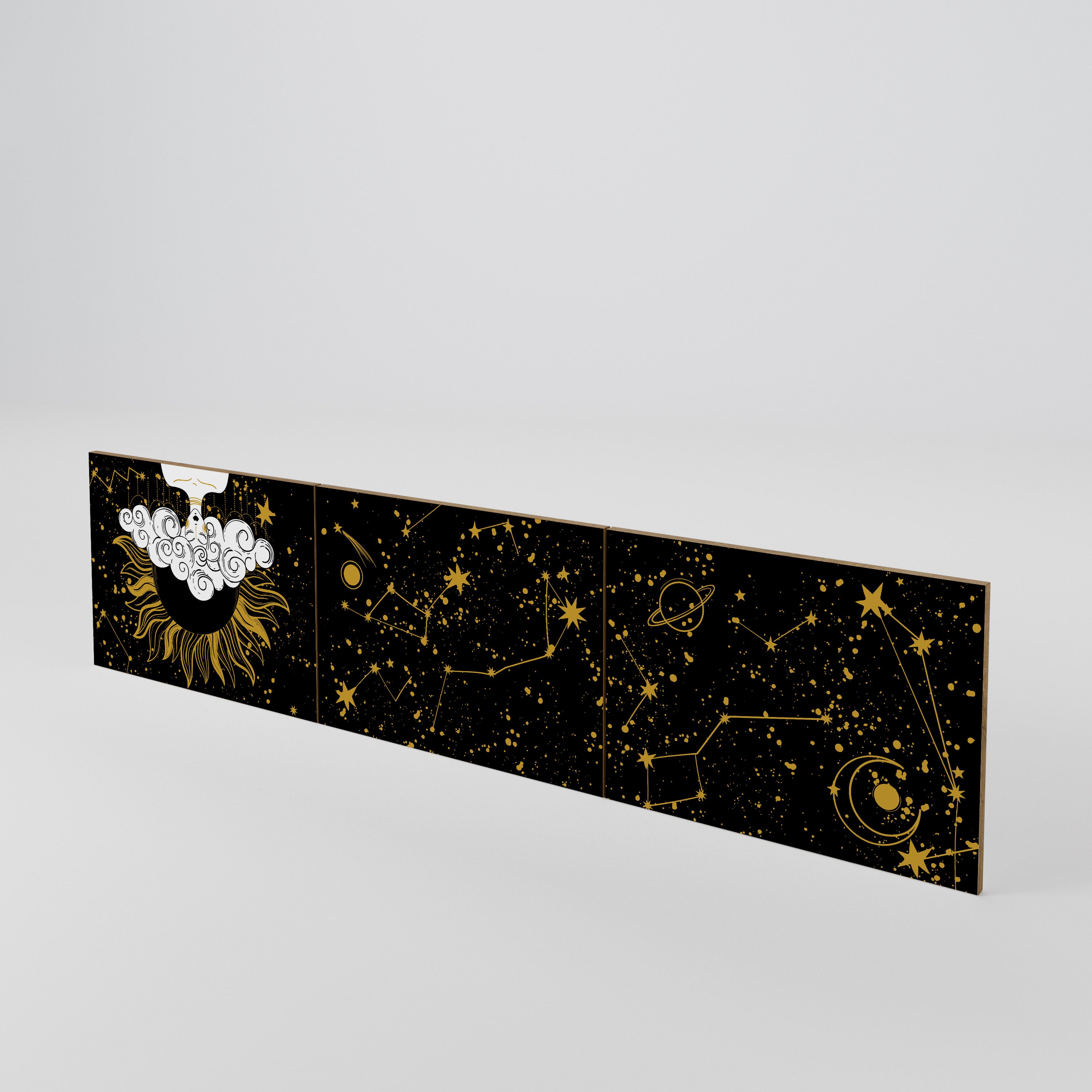 STELLAR CONSTELLATIONS 3-Piece TV Cabinet Door Set