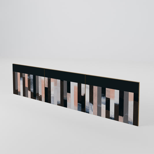 COLLAGE OF RECTANGLES Sada 3 ks dvířek k TV stolku