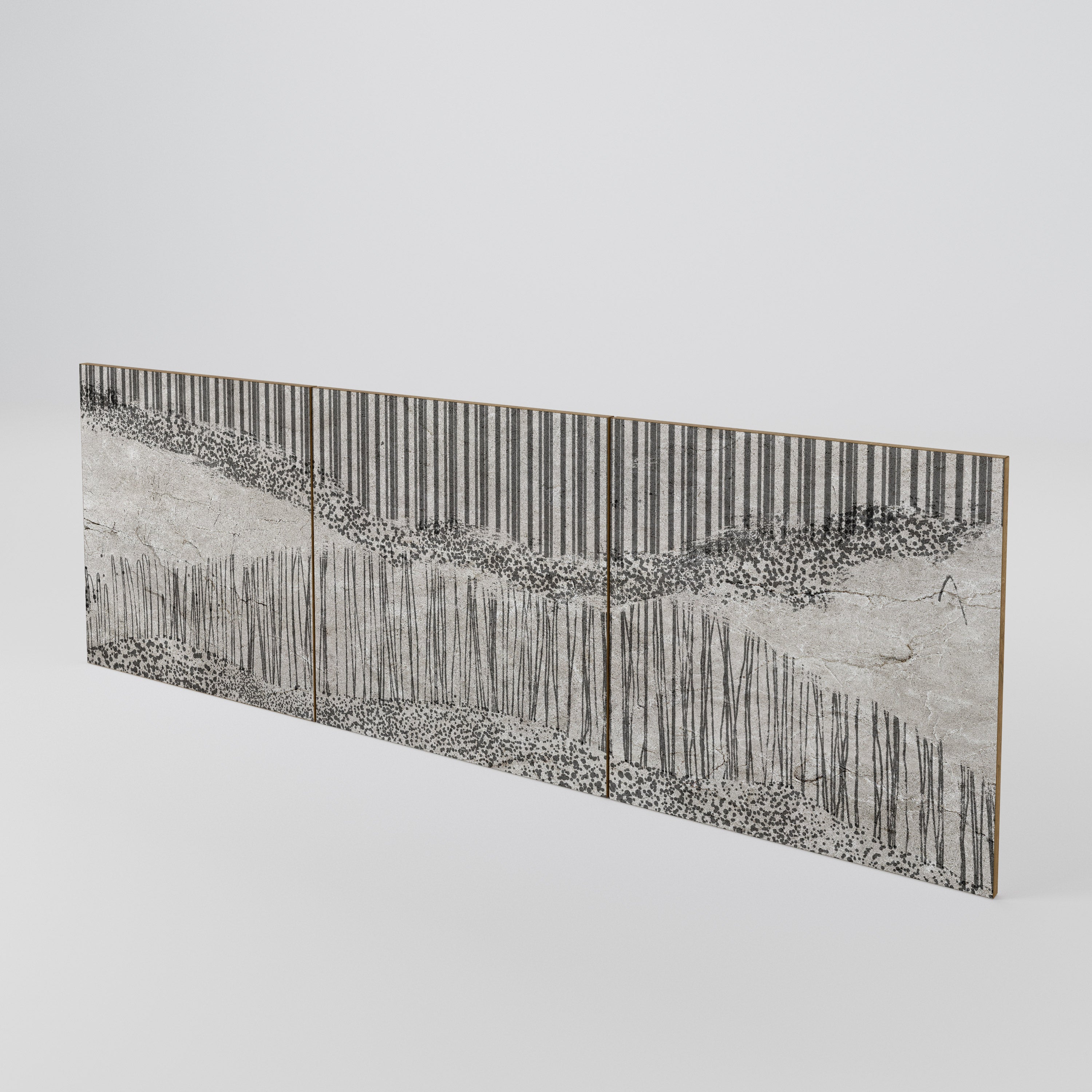 GRAIN LINES 3-Piece Sideboard Door Set