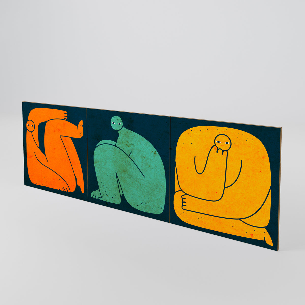 TOGETHER BUT SEPARATELY Sada 3 ks dvířek ke komodě