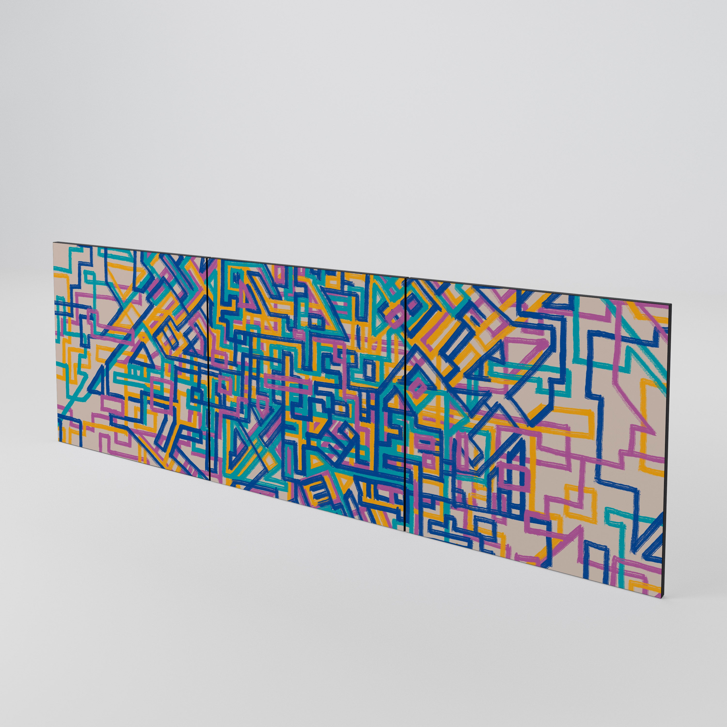 MEMORIES MAP 3-Piece Sideboard Door Set