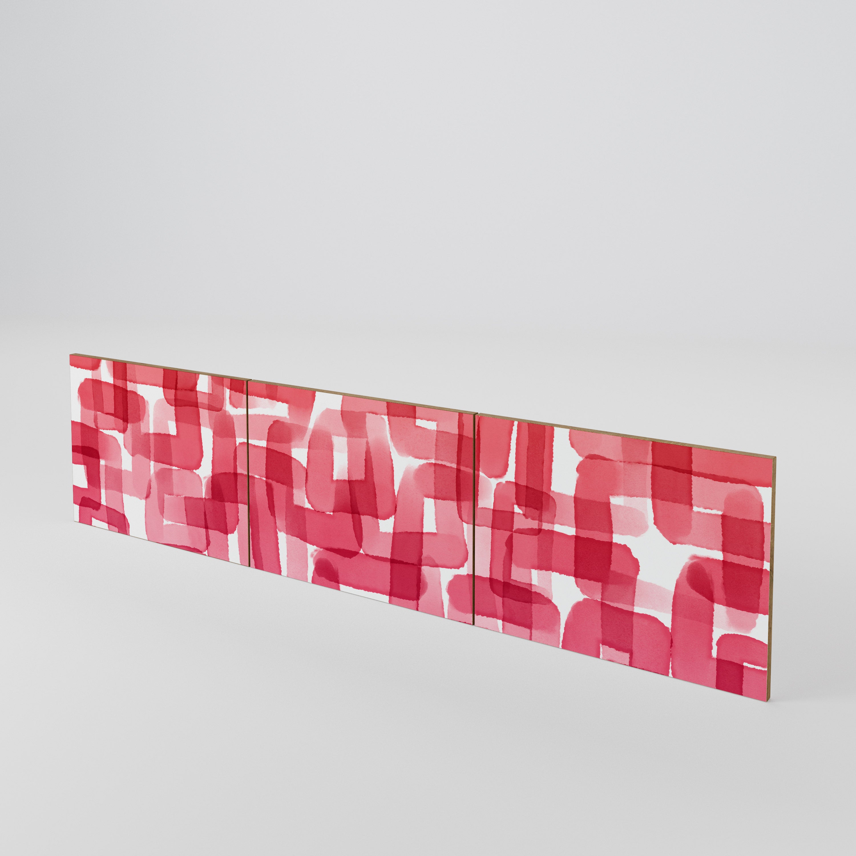 KALEIDOSCOPIC CUBISM 3-Piece TV Cabinet Door Set