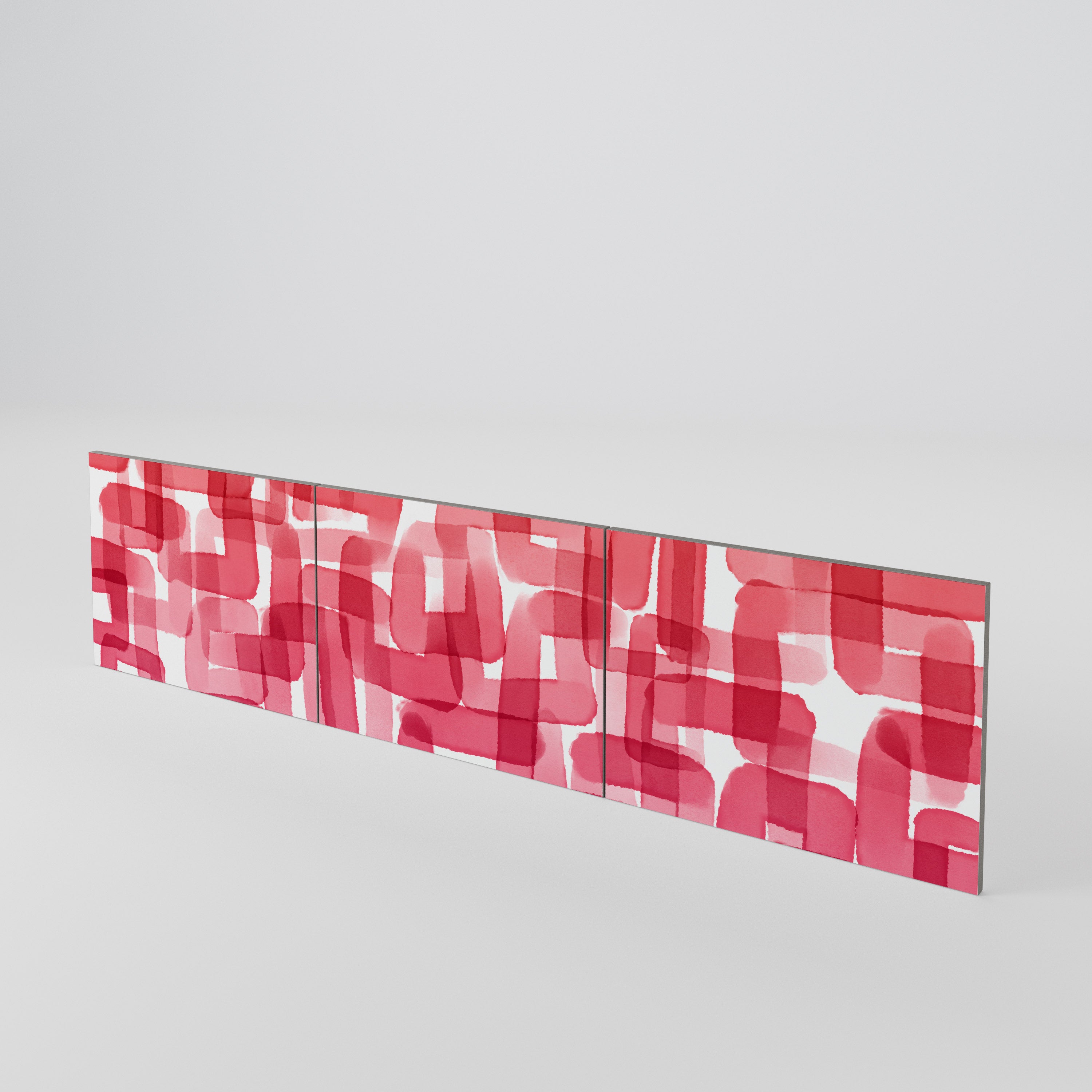 KALEIDOSCOPIC CUBISM 3-Piece TV Cabinet Door Set