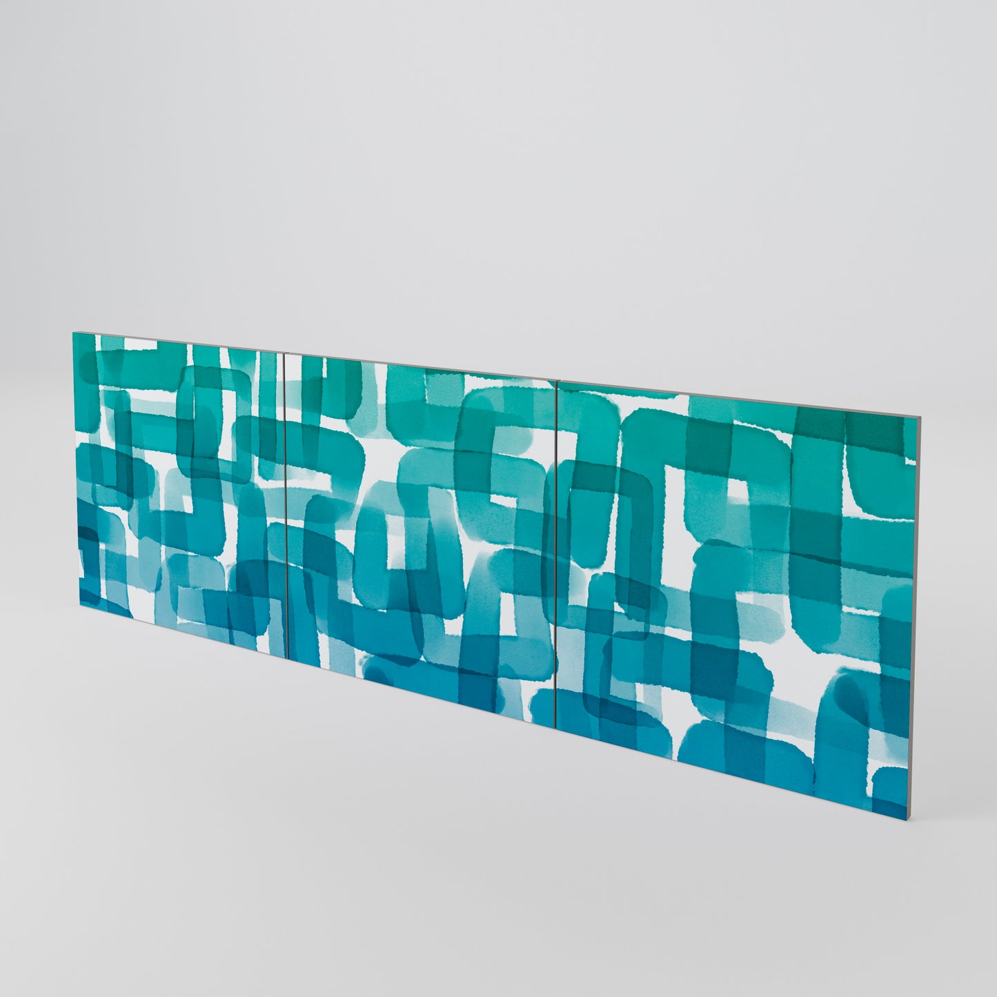 TURQUOISE RECTANGLES Sada 3 ks dvířek ke komodě
