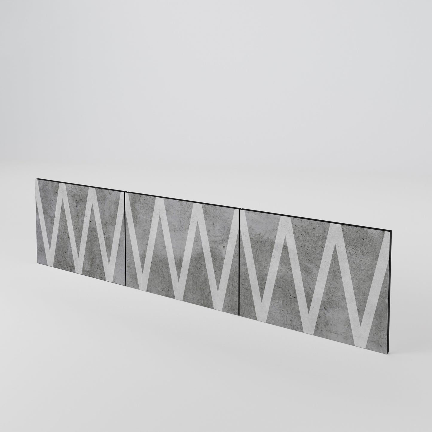 SOLID ZIG ZAG Sada 3 ks dvířek k TV stolku