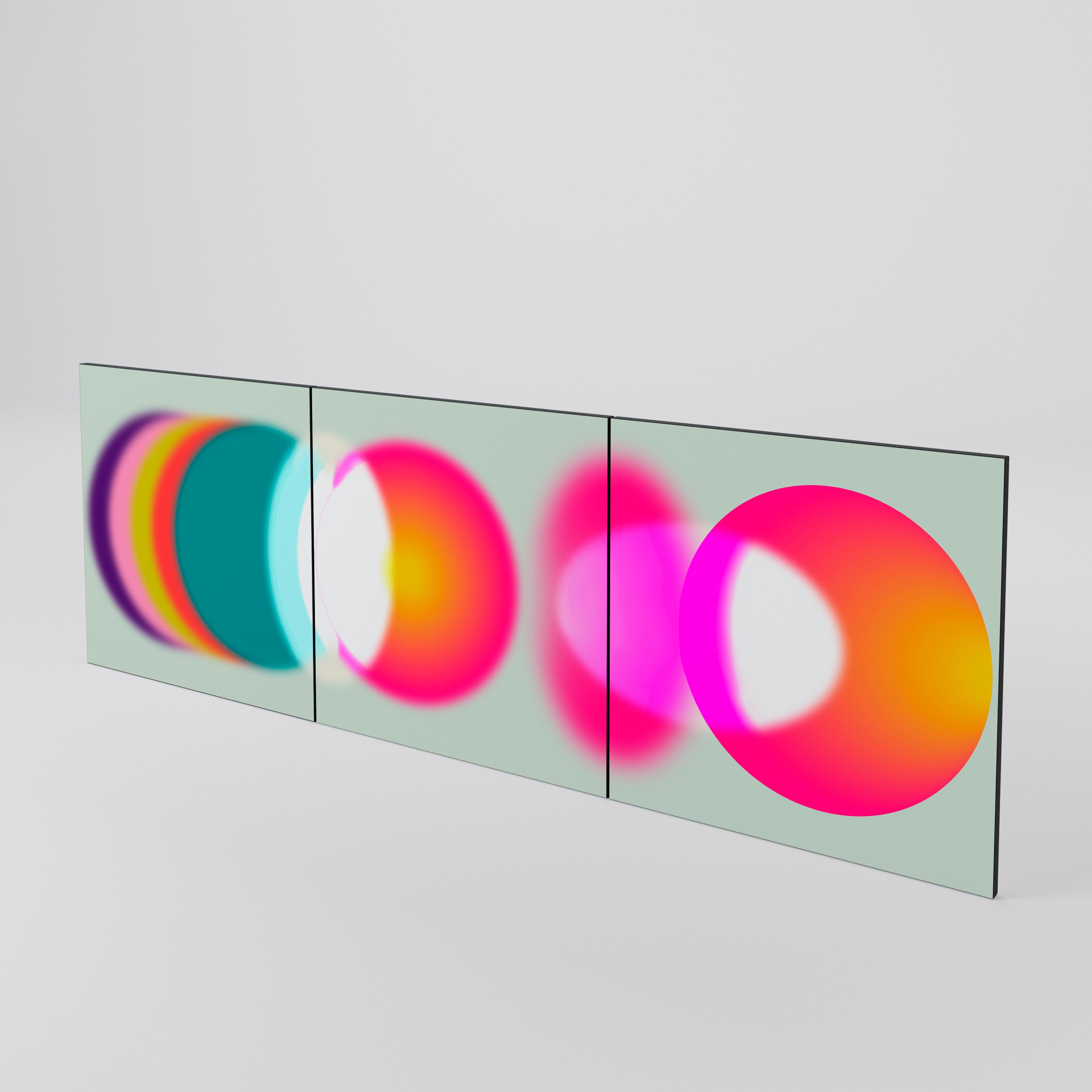 SYMPHONY OF COLORS 3-Piece Sideboard Door Set