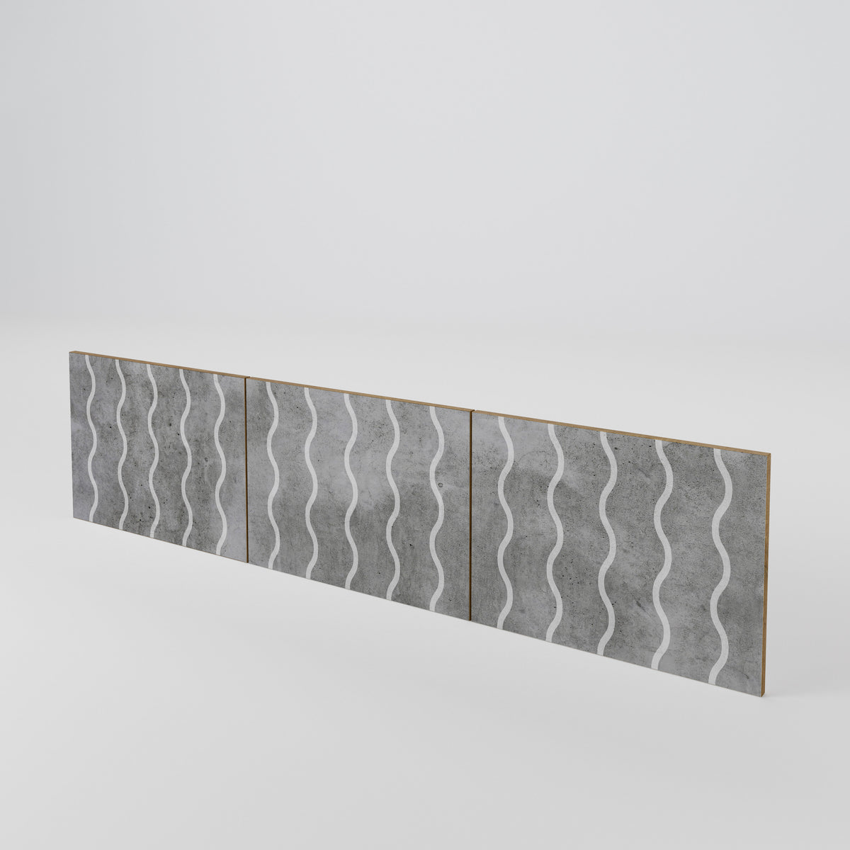 WAVES OF CONCRETE Sada 3 ks dvířek k TV stolku