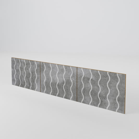 WAVES OF CONCRETE Sada 3 ks dvířek k TV stolku