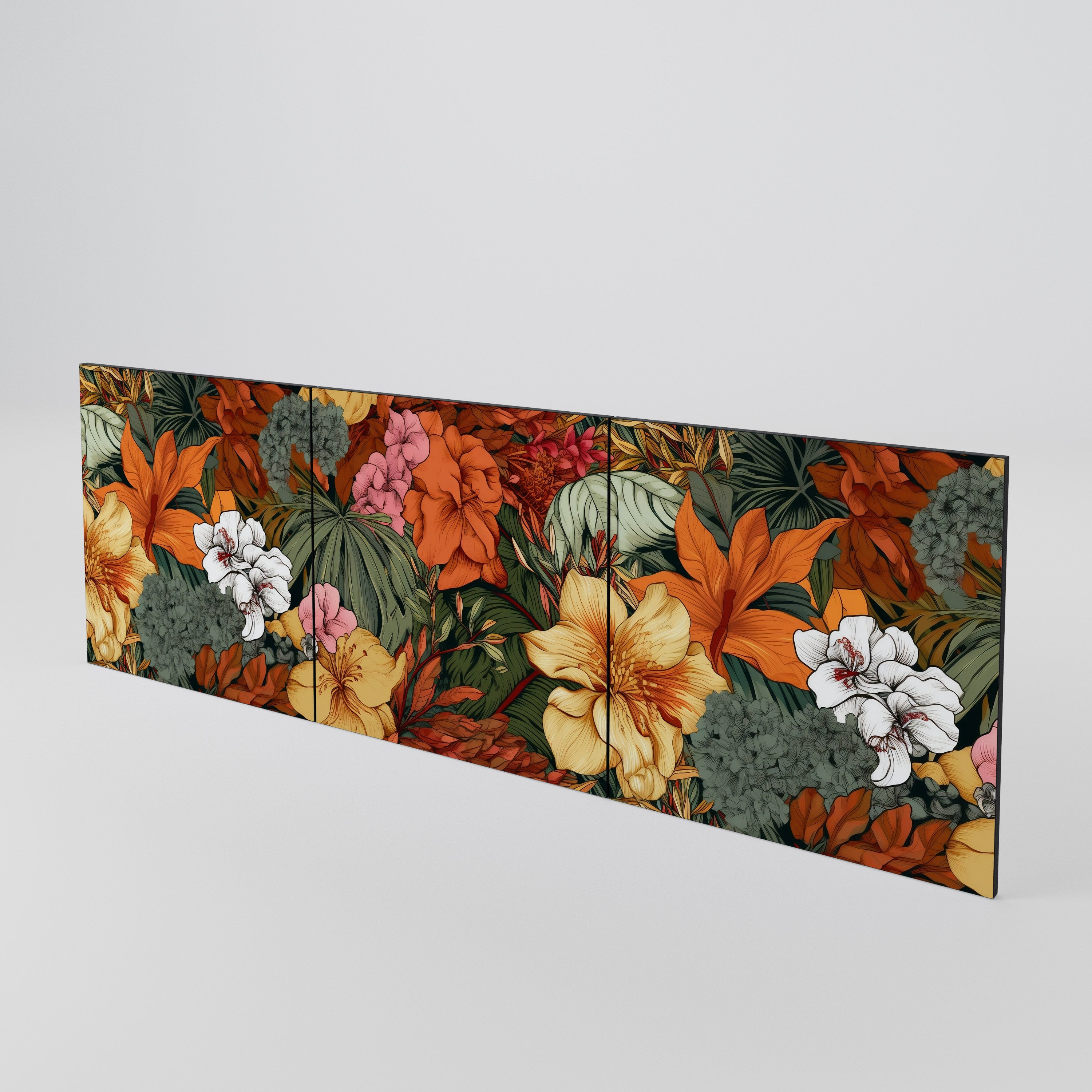 RADIANT FLORA 3-Piece Sideboard Door Set