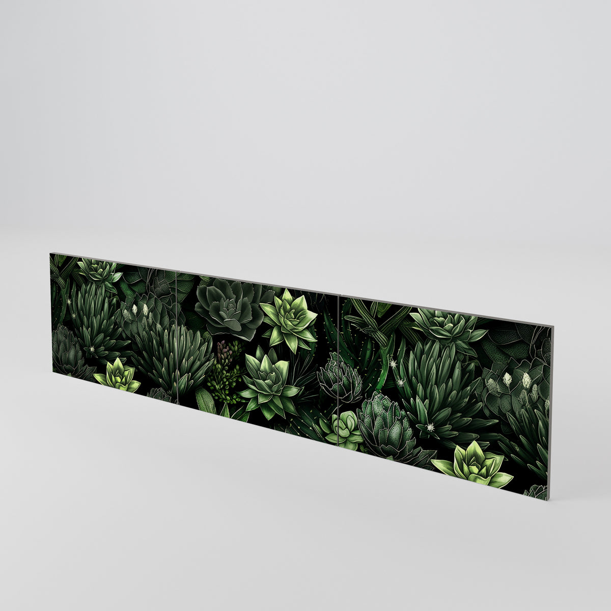 SUCCULENT JUNGLE Sada 3 ks dvířek k TV stolku