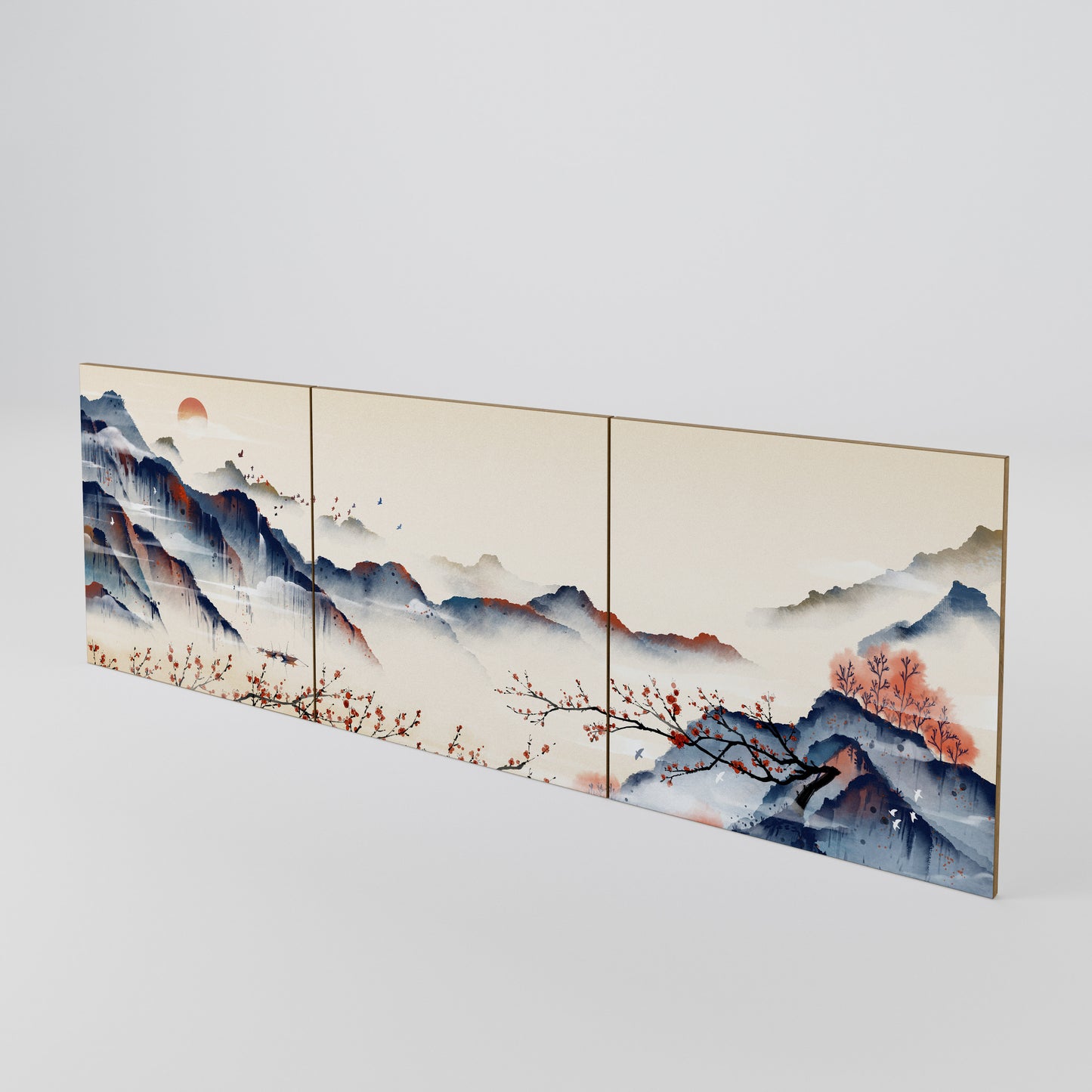 JAPANESE LANDSCAPE Sada 3 ks dvířek ke komodě