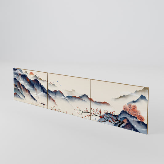 JAPANESE LANDSCAPE Sada 3 ks dvířek k TV stolku