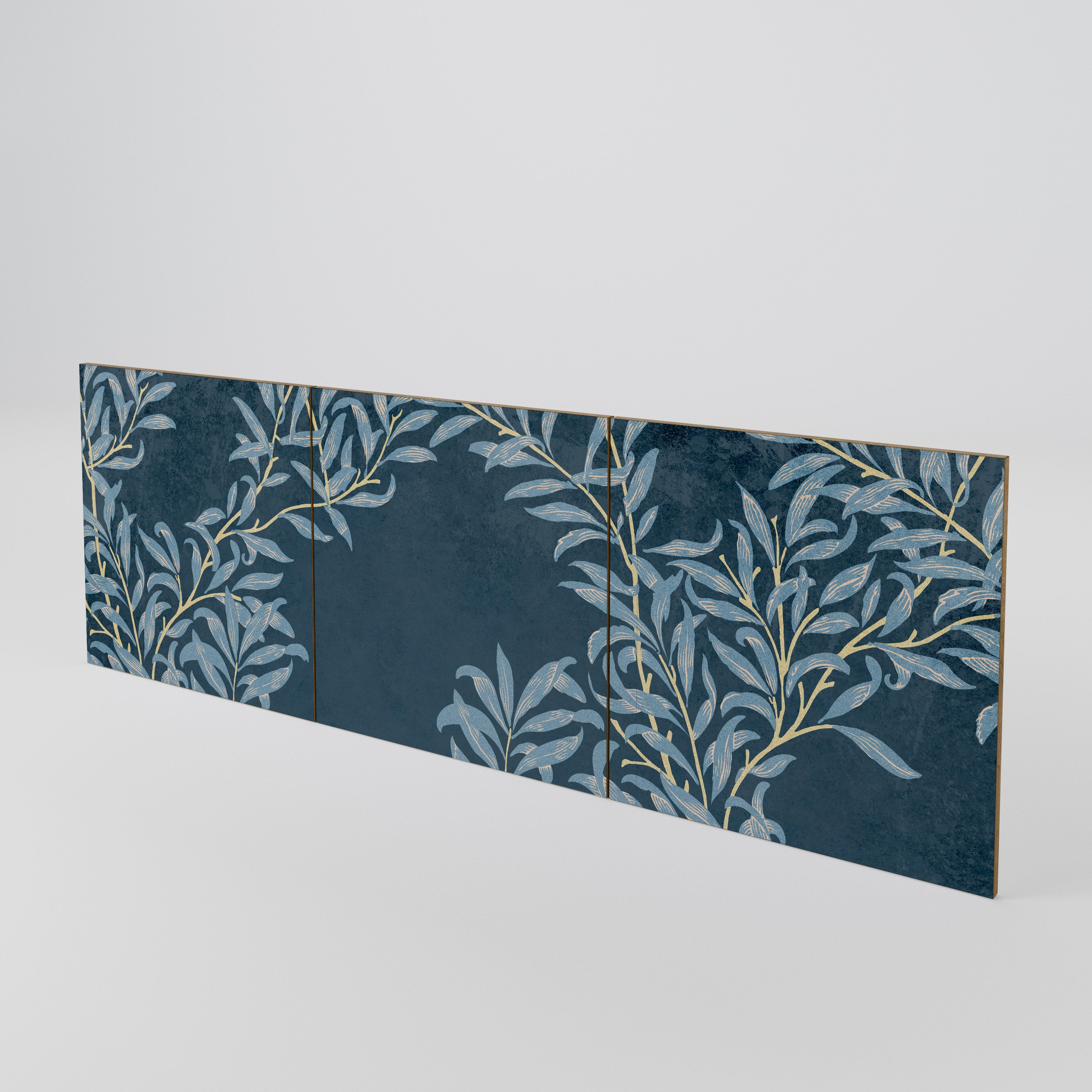 BLUE LEAVES 3-Piece Sideboard Door Set