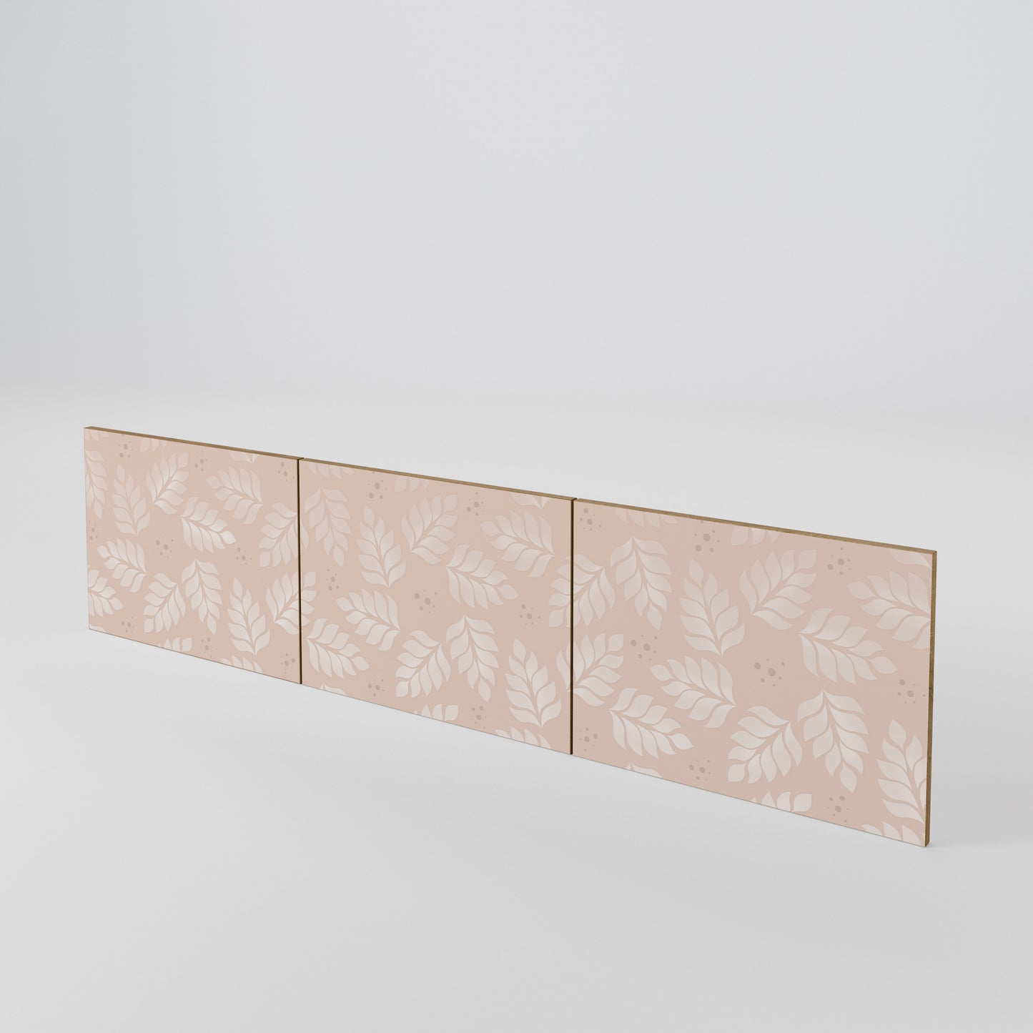 LEAVES ON BEIGE Sada 3 ks dvířek k TV stolku