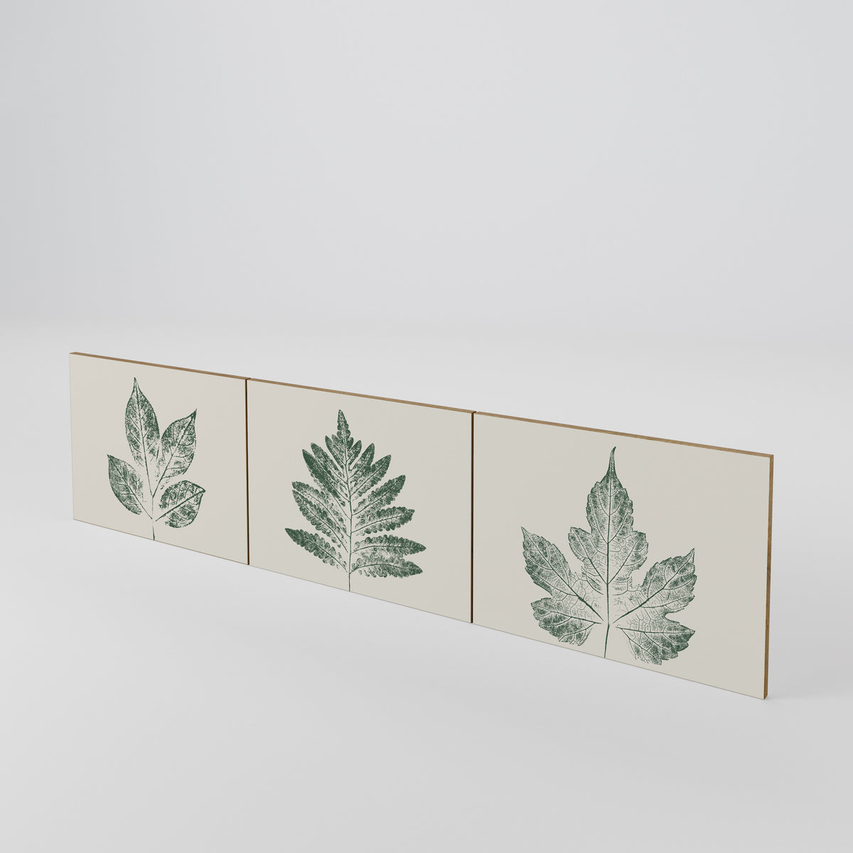 GREEN LEAFY STAMPS Sada 3 ks dvířek k TV stolku