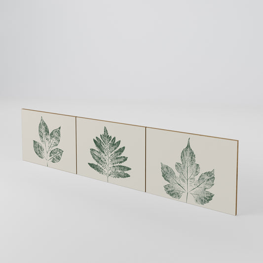 GREEN LEAFY STAMPS Sada 3 ks dvířek k TV stolku
