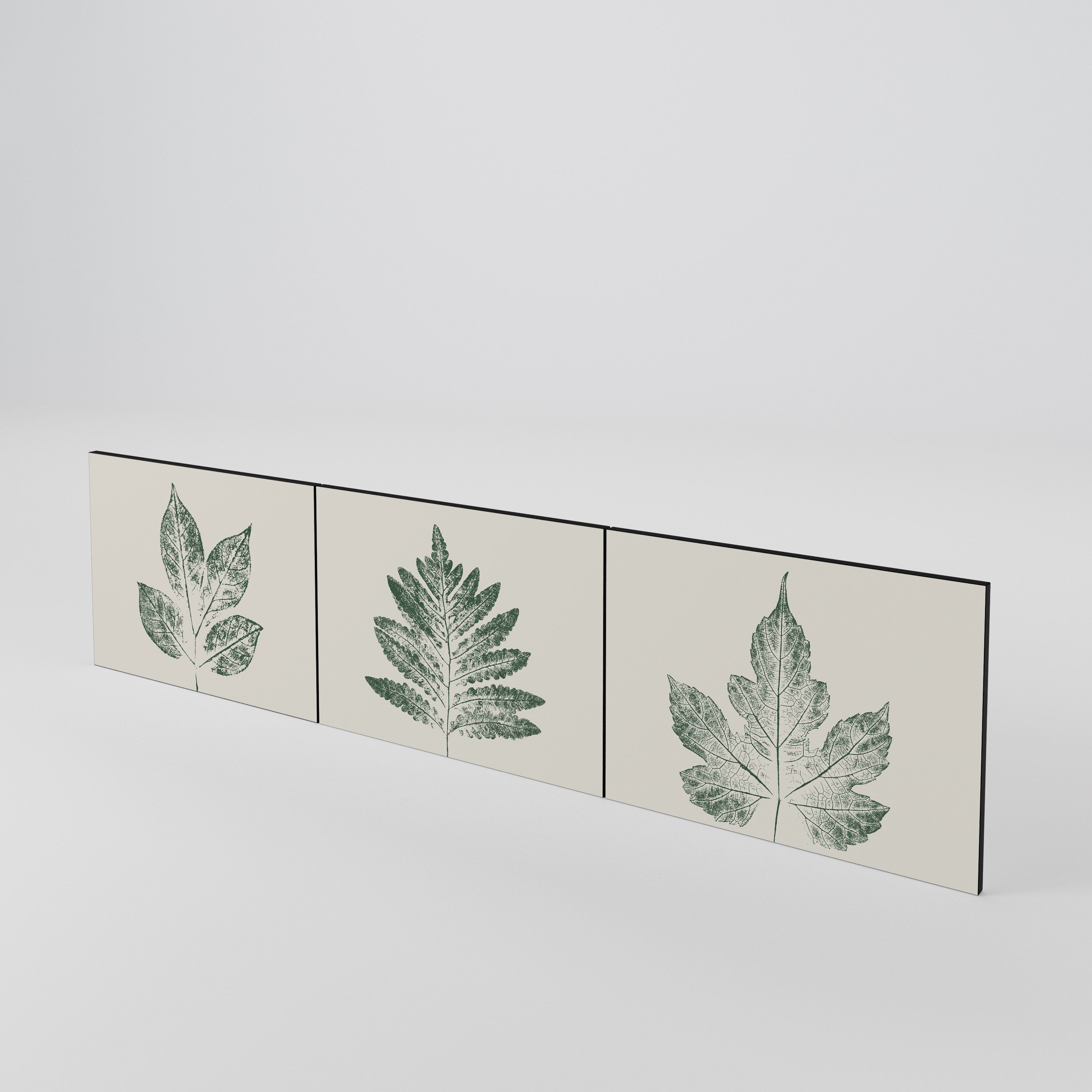 GREEN LEAFY STAMPS Sada 3 ks dvířek k TV stolku