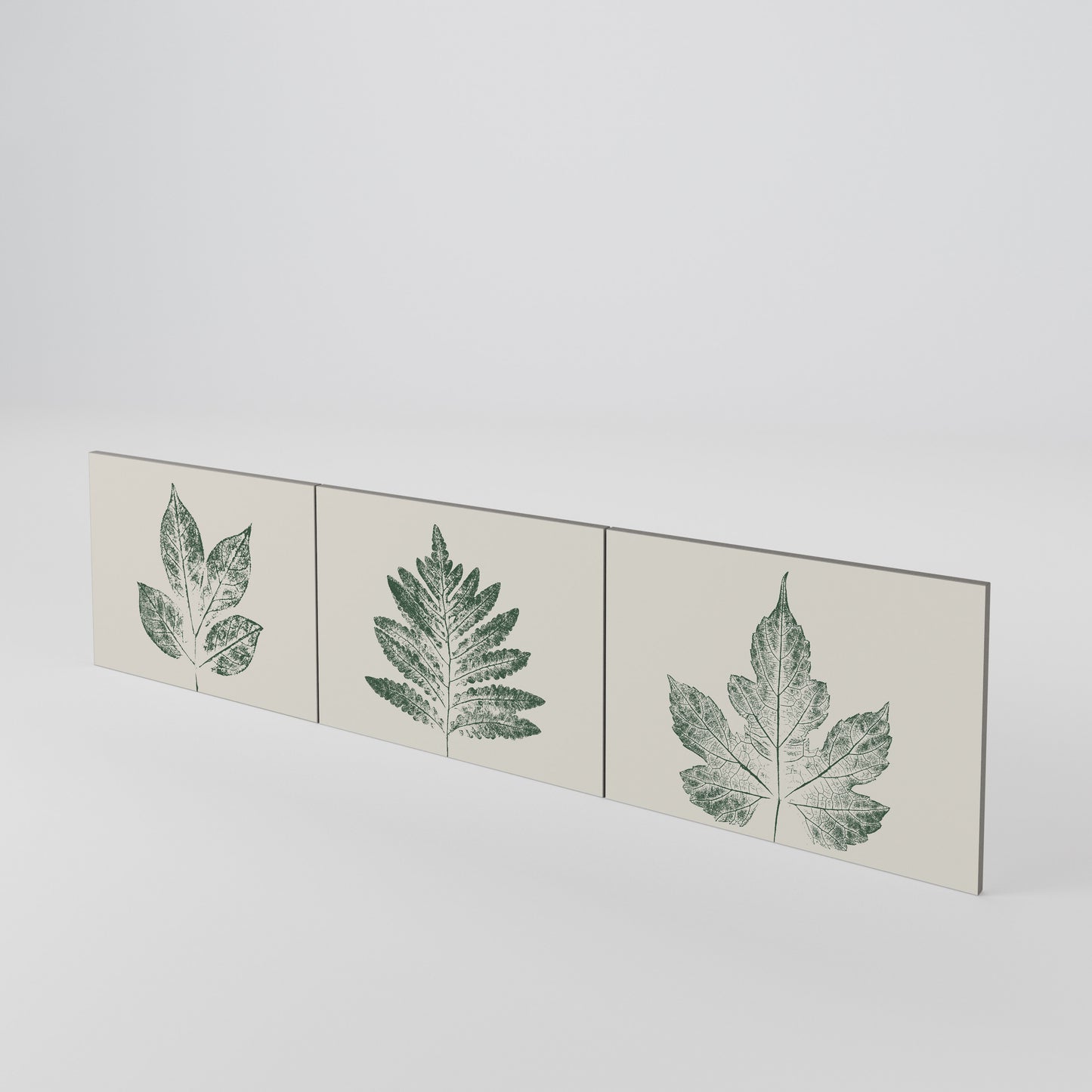 GREEN LEAFY STAMPS Sada 3 ks dvířek k TV stolku