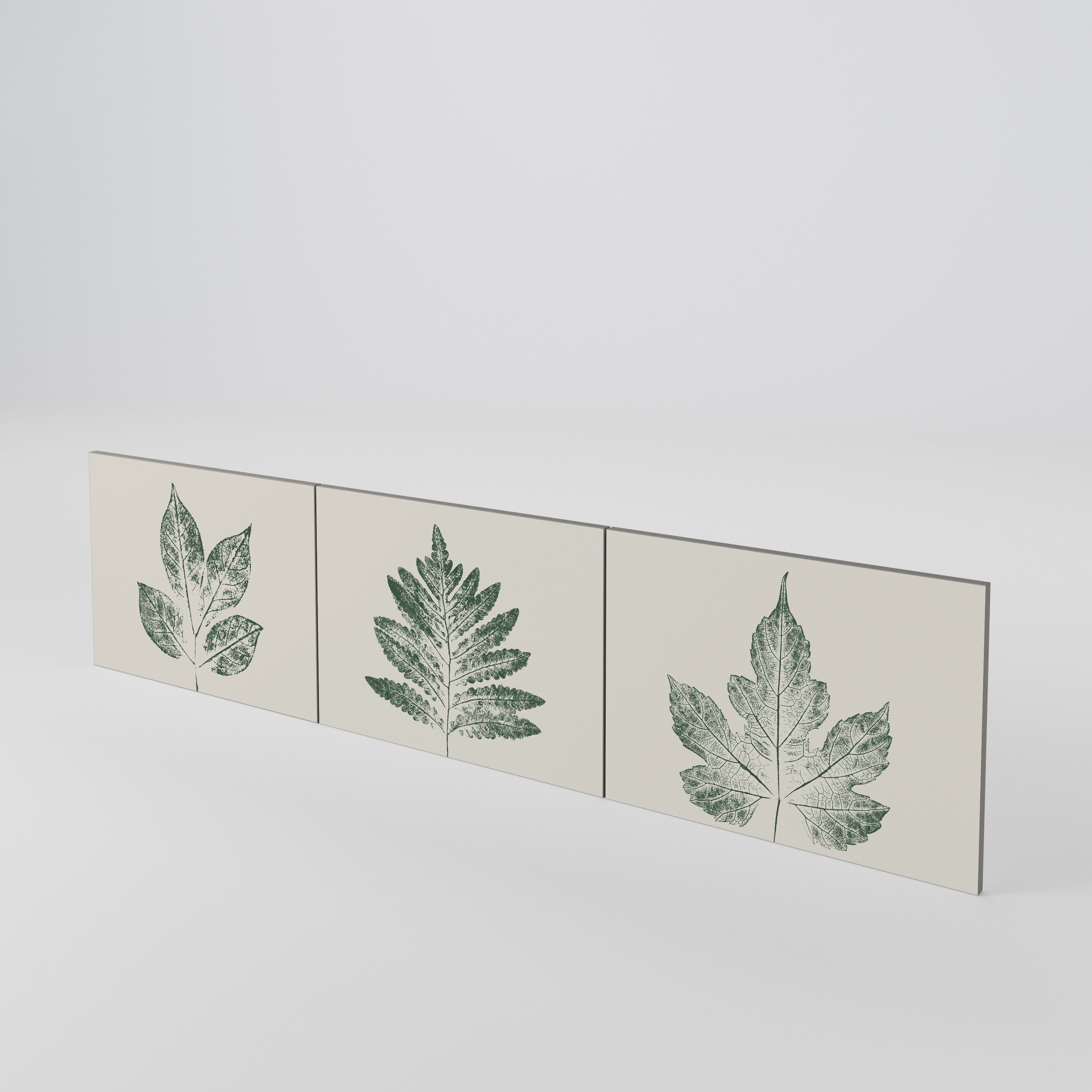 GREEN LEAFY STAMPS Sada 3 ks dvířek k TV stolku