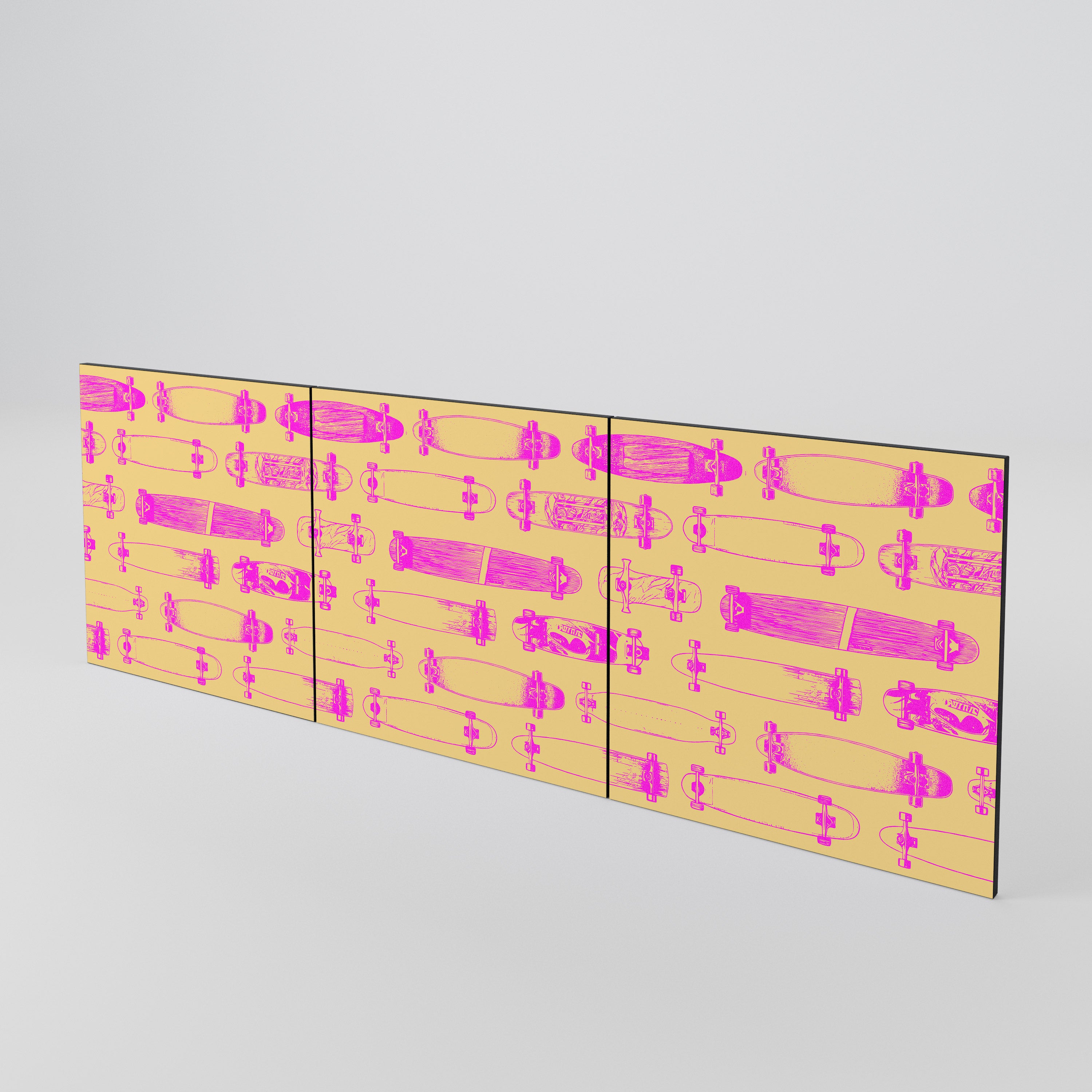 SKATEBOARD ARTISTRY 3-Piece Sideboard Door Set