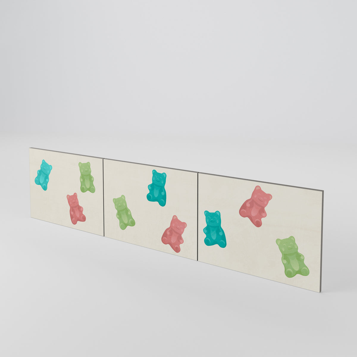 GUMMY BEARS Sada 3 ks dvířek k TV stolku