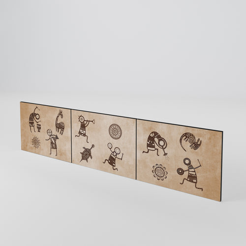 AFRICAN STYLE 3-Piece TV Cabinet Door Set