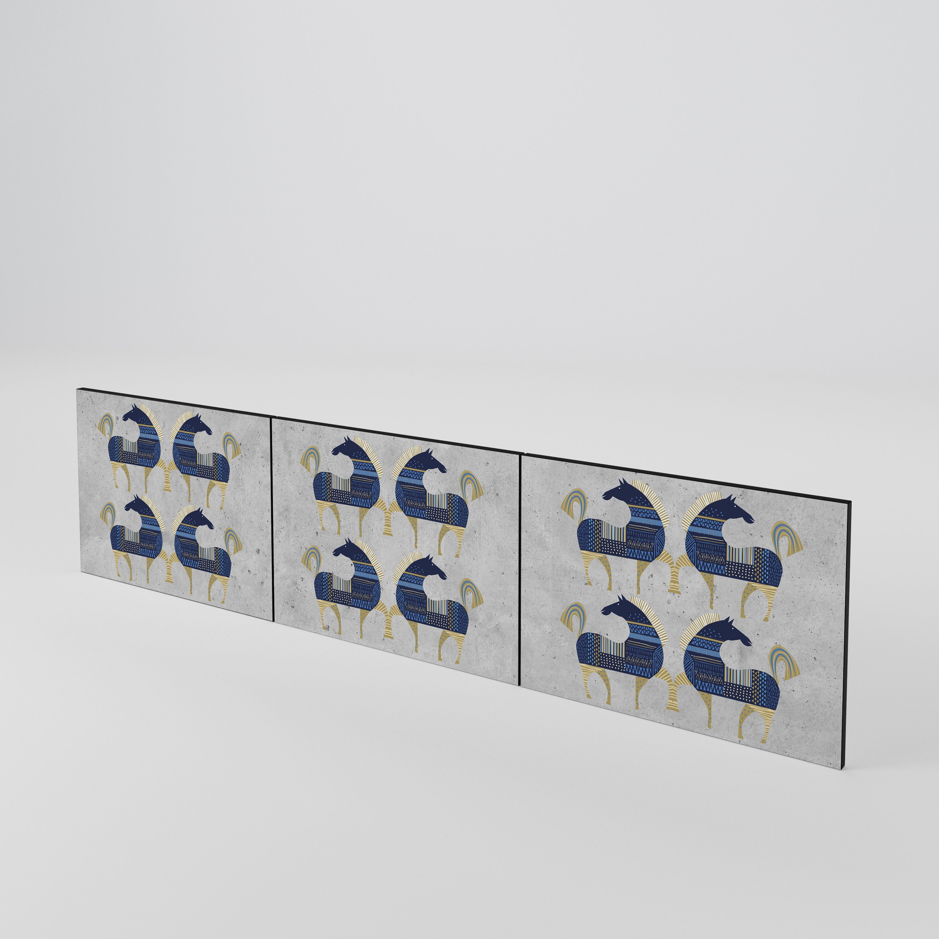 MAJESTIC STEED 3-Piece TV Cabinet Door Set