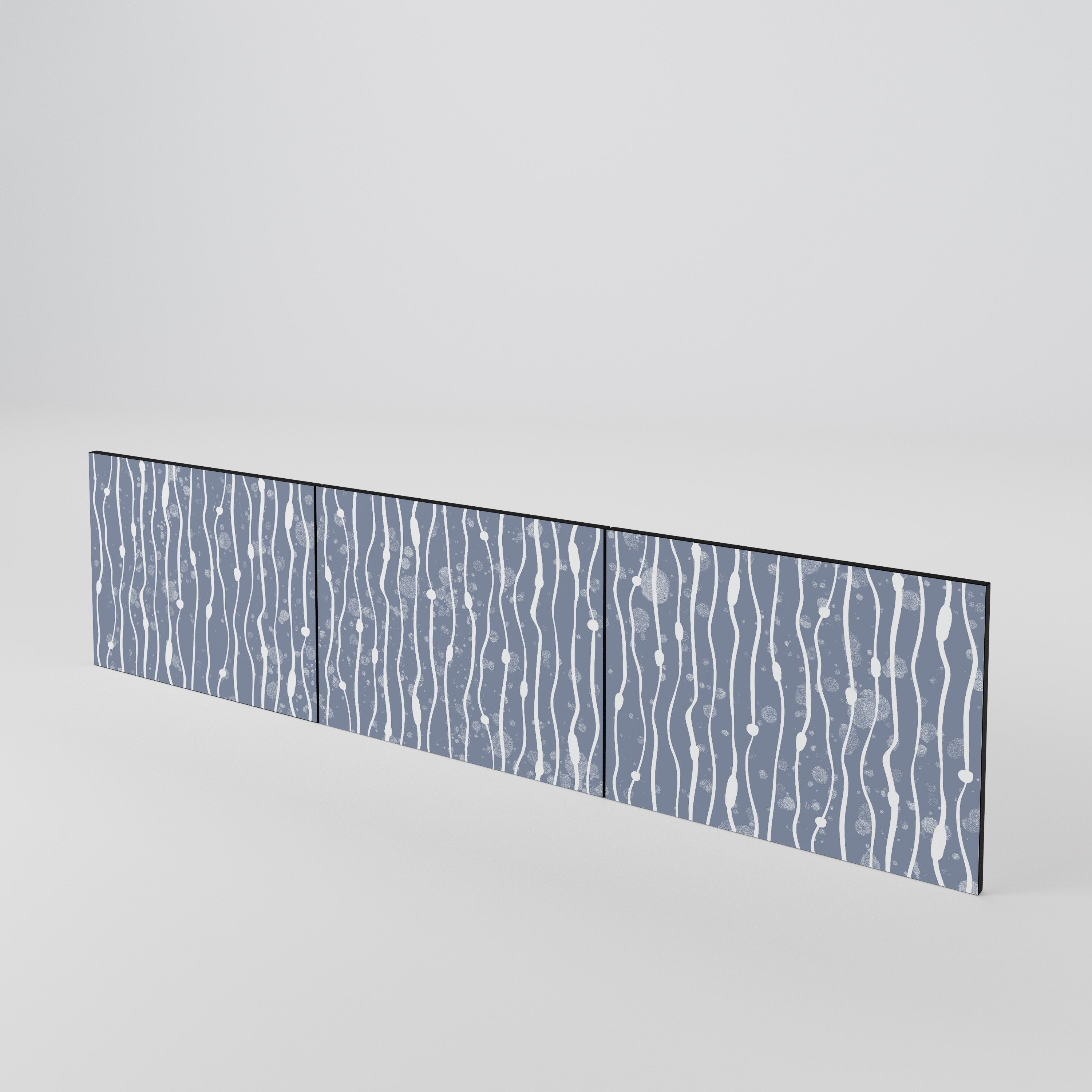 GRAPHITE RAIN 3-Piece TV Cabinet Door Set