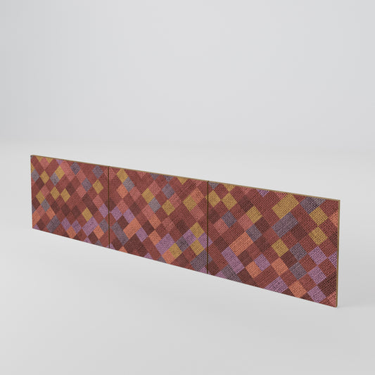 PAINTED SQUARES Sada 3 ks dvířek k TV stolku