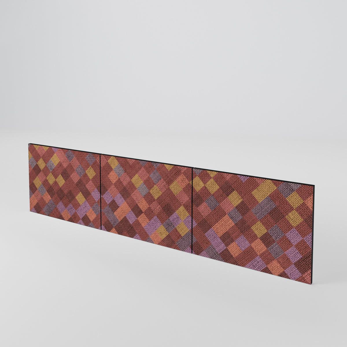 PAINTED SQUARES Sada 3 ks dvířek k TV stolku