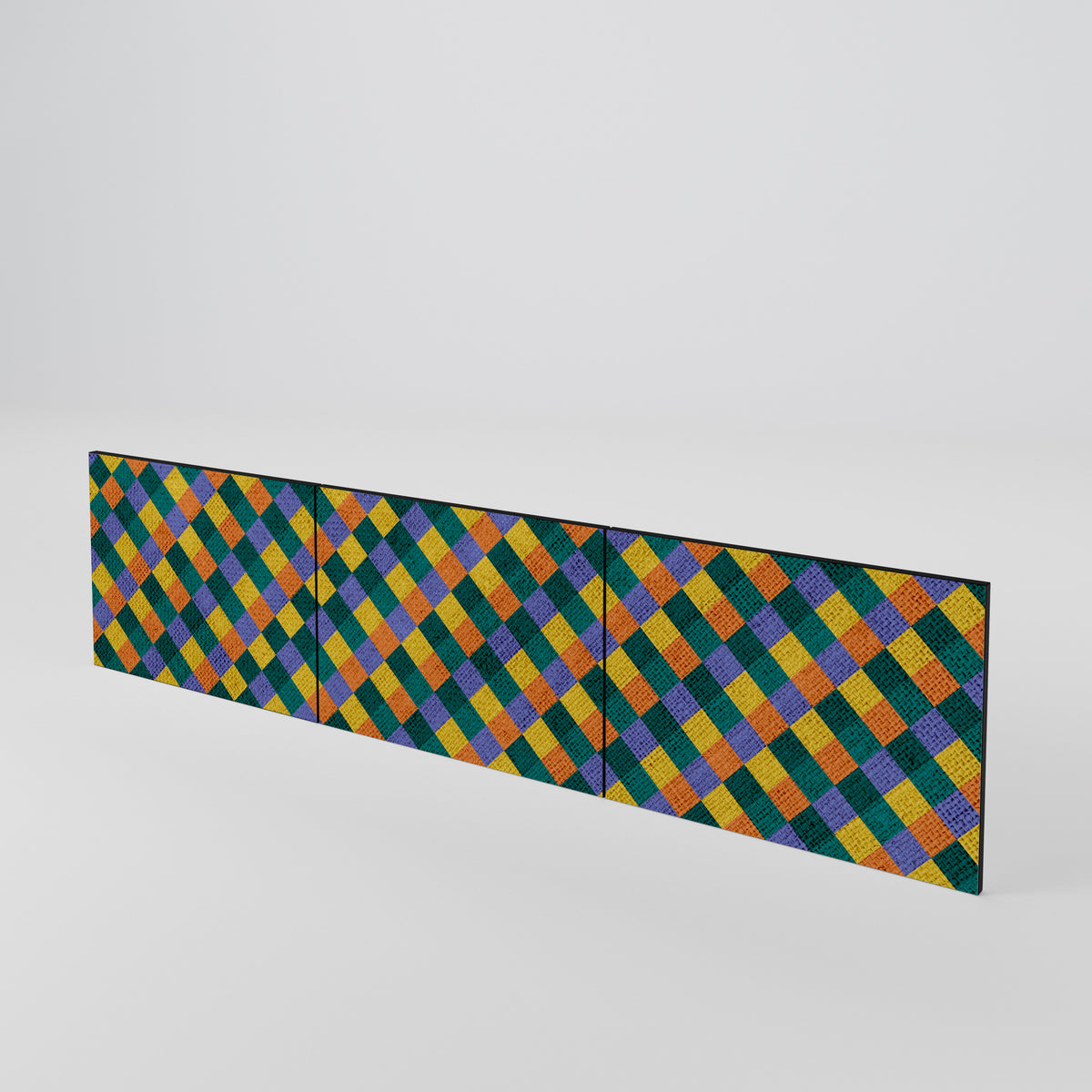 PAINTED SQUARES MIX Sada 3 ks dvířek k TV stolku
