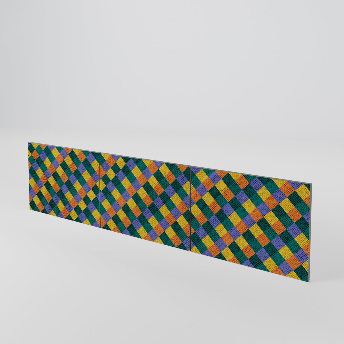 PAINTED SQUARES MIX Sada 3 ks dvířek k TV stolku