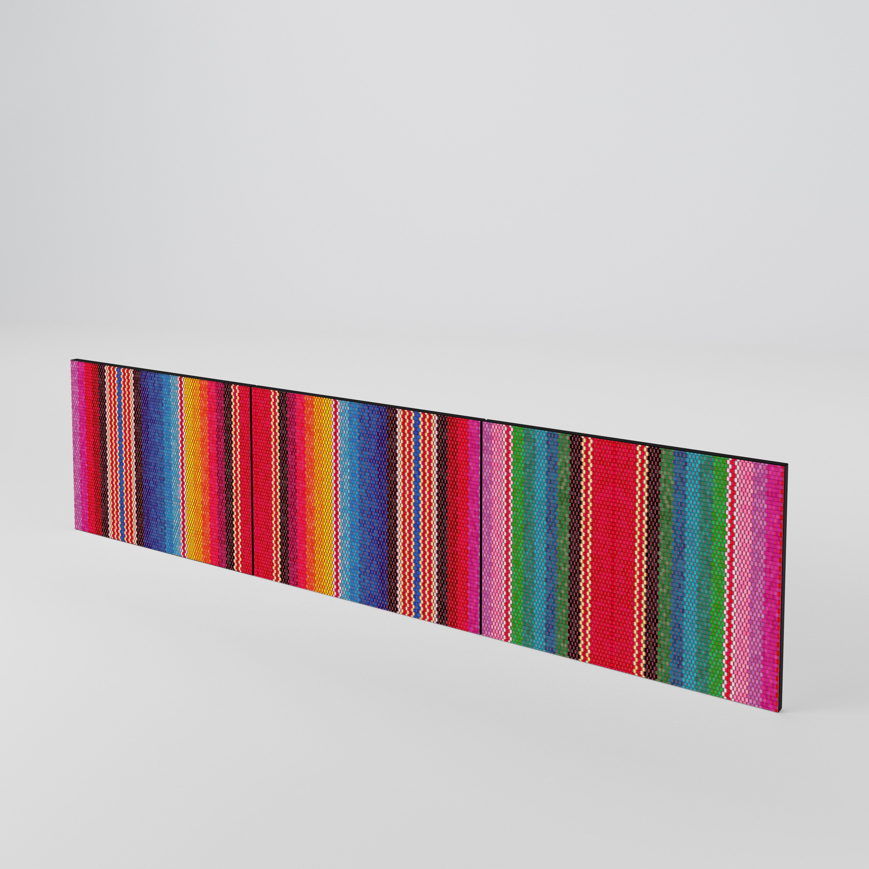 ETHNIC MEXICAN 3-Piece TV Cabinet Door Set